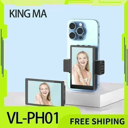 Kingma Smartphone Vlog Selfie Monitor Screen Magnetic Phone Rear Camera for Selfie Vlog Live Stream for Android Iphone Custom